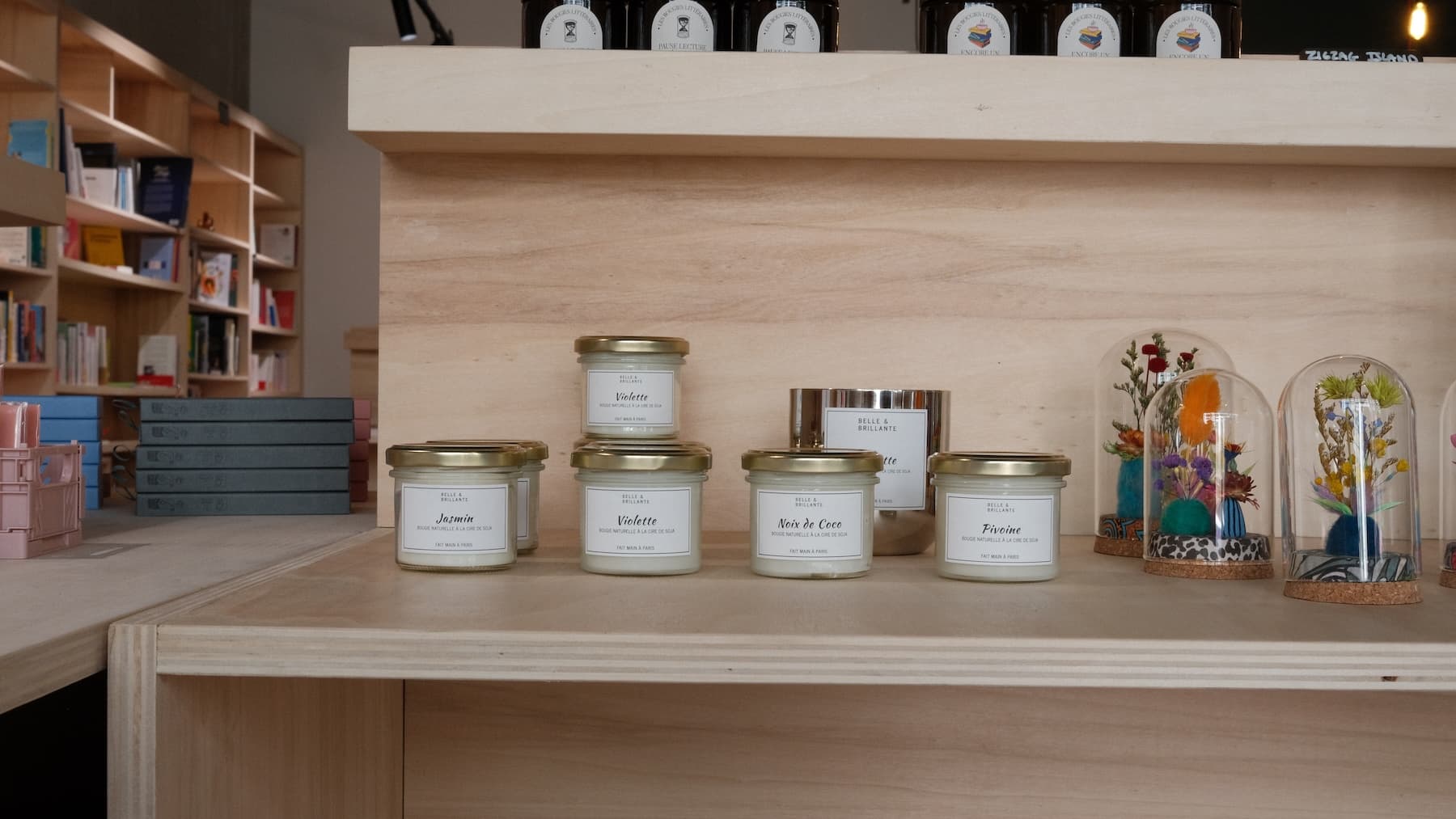 Gizem selling candles in stores!